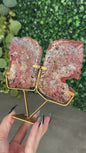 Red Marcasite Wings Crystal carving x - Indonesia
