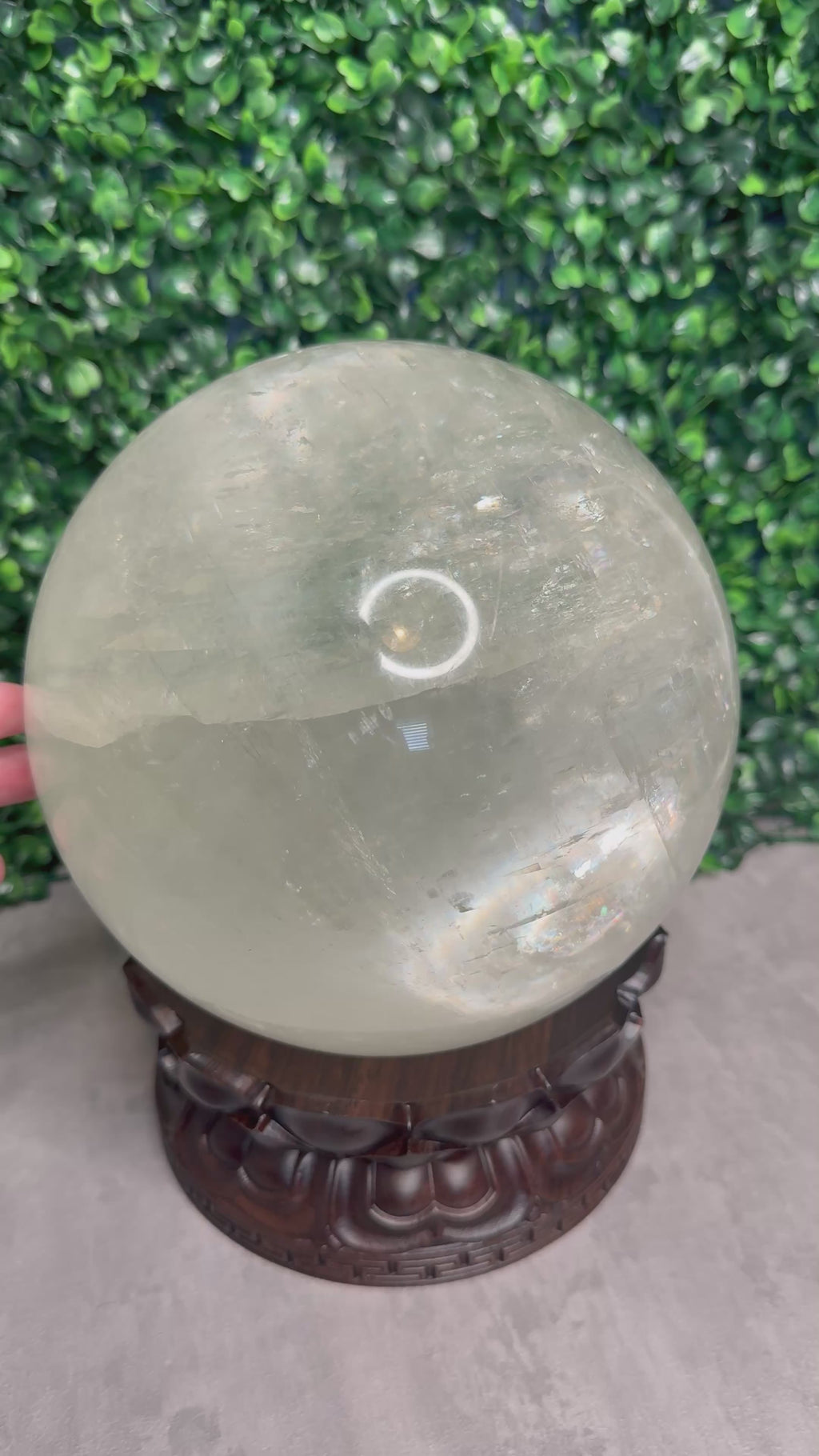XL Optical Calcite Sphere Crystal Carving 7.2kg