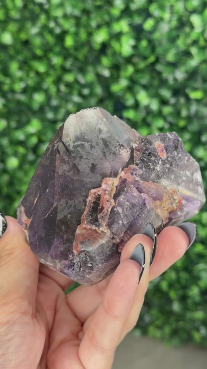 Hematite-Included Amethyst Alien Amethyst M