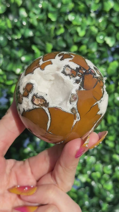 Brecciated Jasper Druzy Sphere - Indonesia