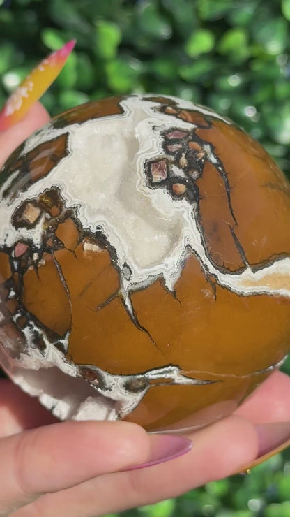 Brecciated Jasper Druzy Sphere - Indonesia