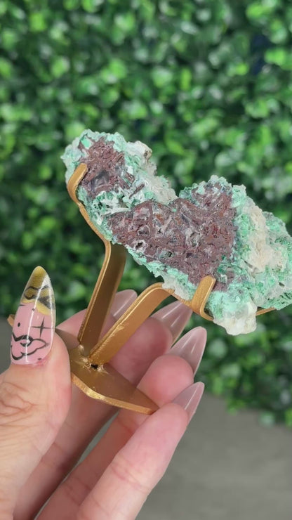 Chrysocolla with Native Copper in Chalcedony K