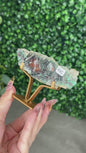 Chrysocolla with Native Copper in Chalcedony